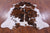 Tricolor Natural Cowhide Rug - Large 6'7"H x 5'8"W