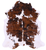 Tricolor Natural Cowhide Rug - Large 6'7"H x 5'8"W