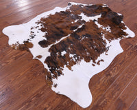 Thumbnail for Tricolor Natural Cowhide Rug - Large 6'7
