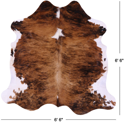 Brindle Natural Cowhide Rug - Large 6'6