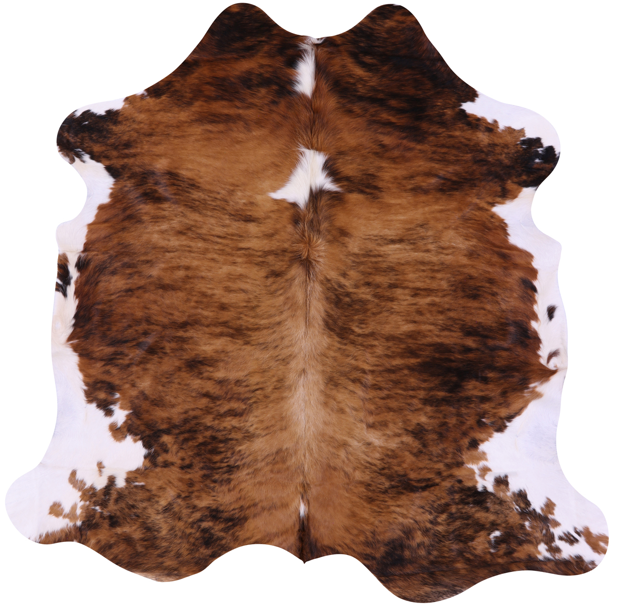 Brindle Natural Cowhide Rug - Large 6'6"H x 6'6"W