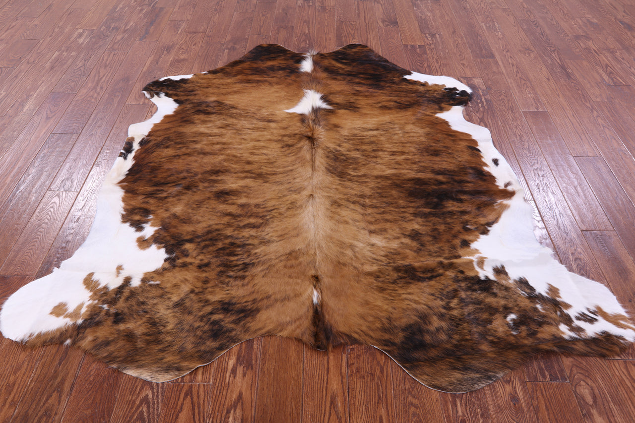 Brindle Natural Cowhide Rug - Large 6'6"H x 6'6"W