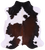 Tricolor Natural Cowhide Rug - Large 6'10"H x 6'1"W