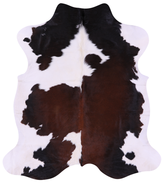 Tricolor Natural Cowhide Rug - Large 6'10"H x 6'1"W