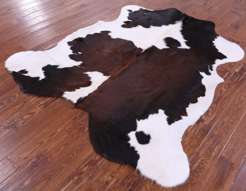 Tricolor Natural Cowhide Rug - Large 6'10