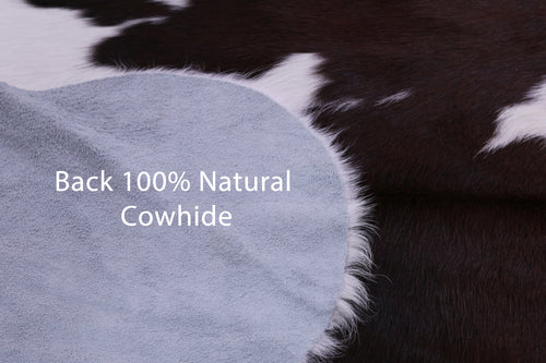 Tricolor Natural Cowhide Rug - Large 6'10