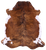 Brindle Natural Cowhide Rug - Large 6'8"H x 6'1"W