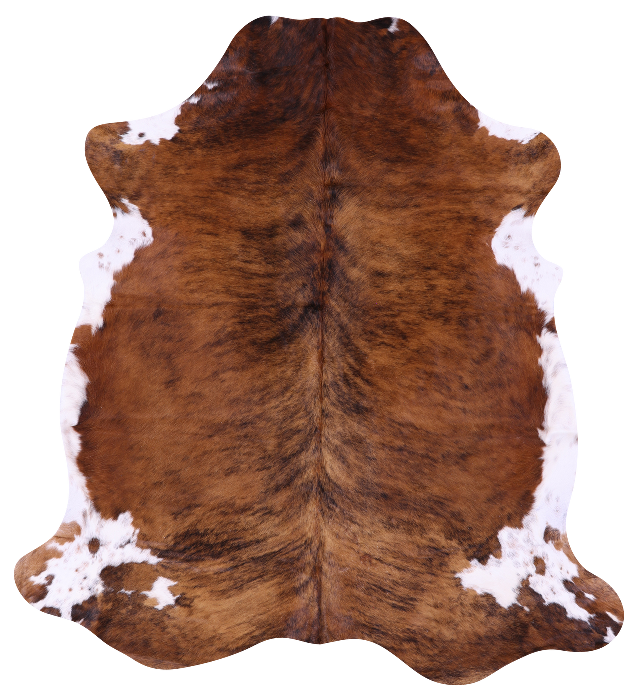 Brindle Natural Cowhide Rug - Large 6'8"H x 6'1"W