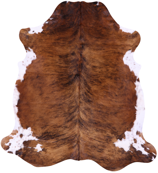 Brindle Natural Cowhide Rug - Large 6'8"H x 6'1"W