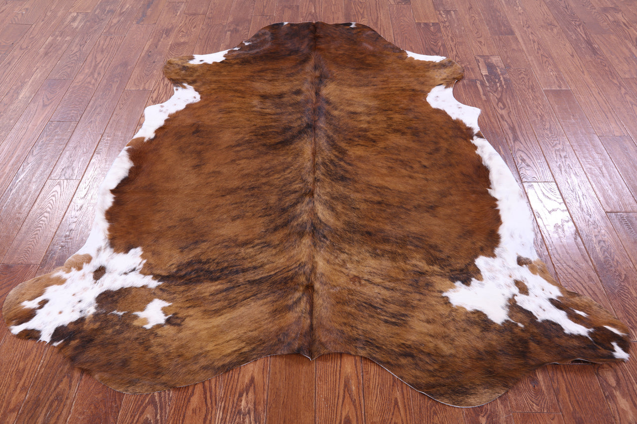 Brindle Natural Cowhide Rug - Large 6'8"H x 6'1"W