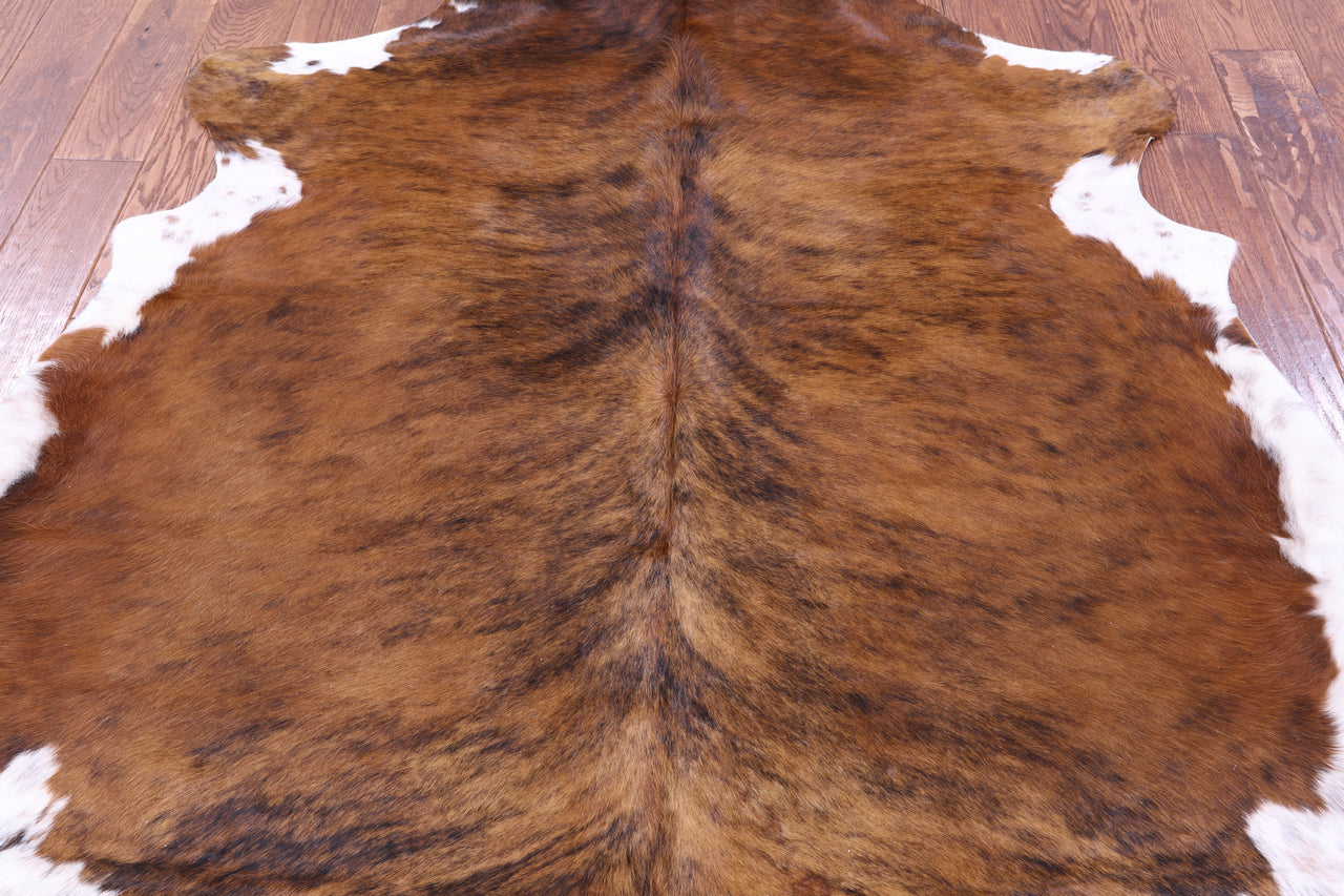 Brindle Natural Cowhide Rug - Large 6'8"H x 6'1"W