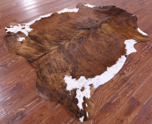 Brindle Natural Cowhide Rug - Large 6'8