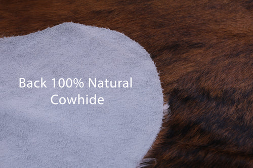 Brindle Natural Cowhide Rug - Large 6'8