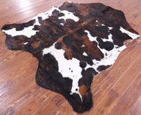 Thumbnail for Tricolor Natural Cowhide Rug - XLarge 7'2