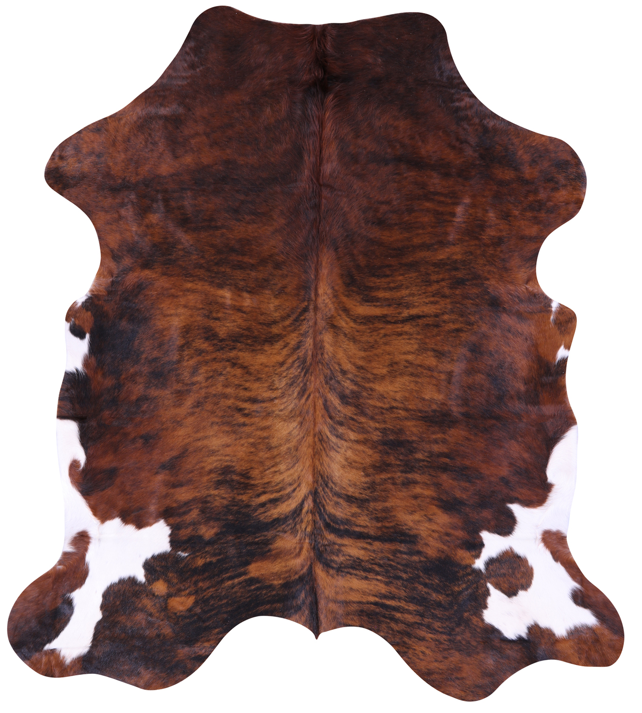 Brindle Natural Cowhide Rug - XLarge 7'1"H x 6'2"W