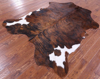 Thumbnail for Brindle Natural Cowhide Rug - XLarge 7'1