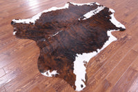 Thumbnail for Brindle Tricolor Natural Cowhide Rug - XLarge 7'3