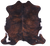 Dark Brindle Natural Cowhide Rug - Large 6'6"H x 6'5"W