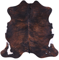 Thumbnail for Brindle Natural Cowhide Rug - Large 6'6