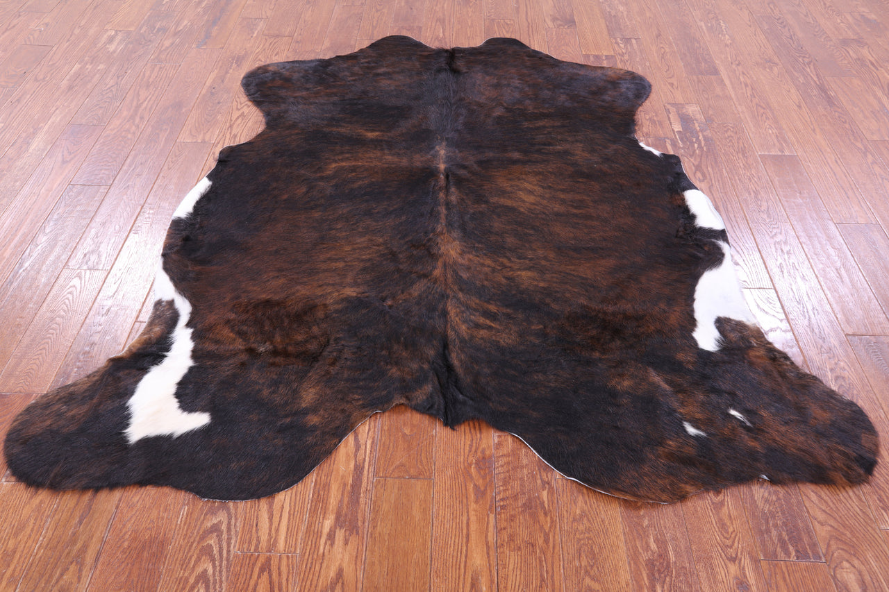 Brindle Natural Cowhide Rug - Large 6'6"H x 6'5"W