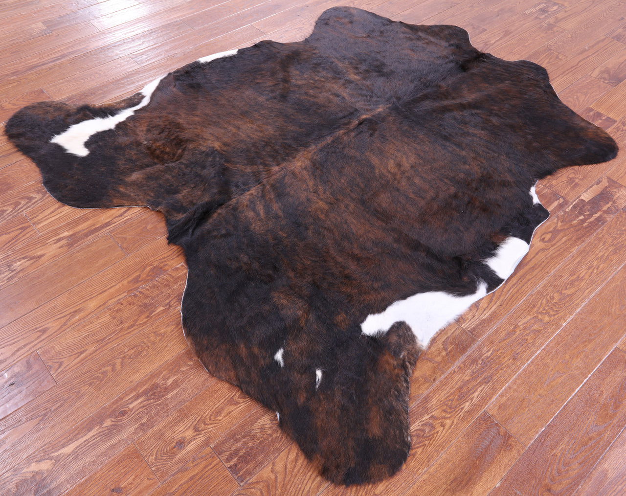 Brindle Natural Cowhide Rug - Large 6'6"H x 6'5"W