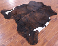 Thumbnail for Brindle Natural Cowhide Rug - Large 6'6