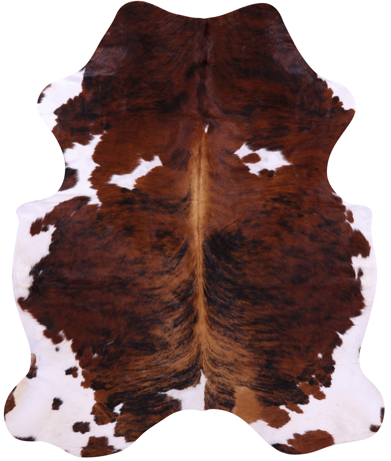 Brindle Natural Cowhide Rug - XLarge 7'0"H x 5'10"W