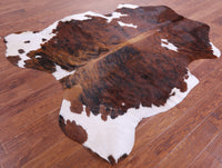 Thumbnail for Brindle Natural Cowhide Rug - XLarge 7'0