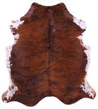 Thumbnail for Brindle Natural Cowhide Rug - Large 6'10