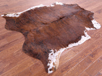 Thumbnail for Brindle Natural Cowhide Rug - Large 6'10