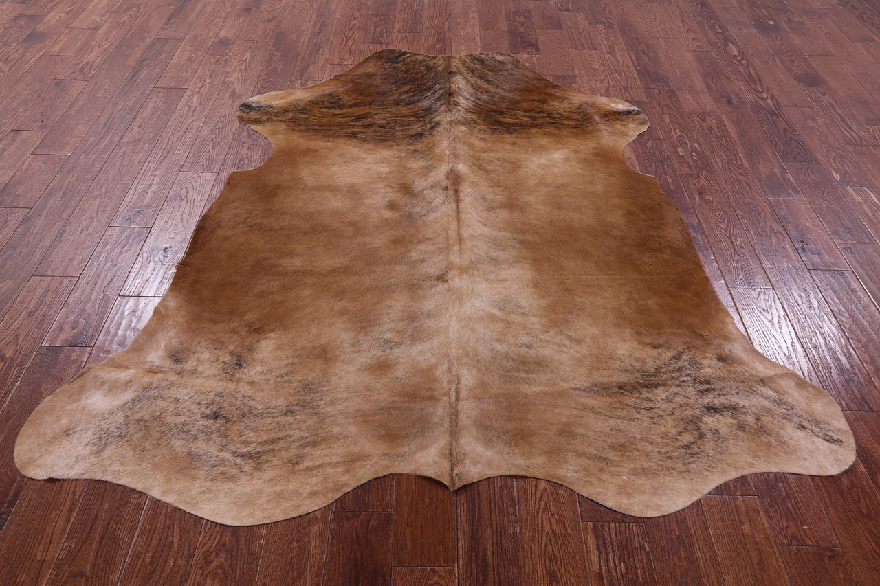 Brown Natural Cowhide Rug - X-Large 7'2"H x 6'1"W
