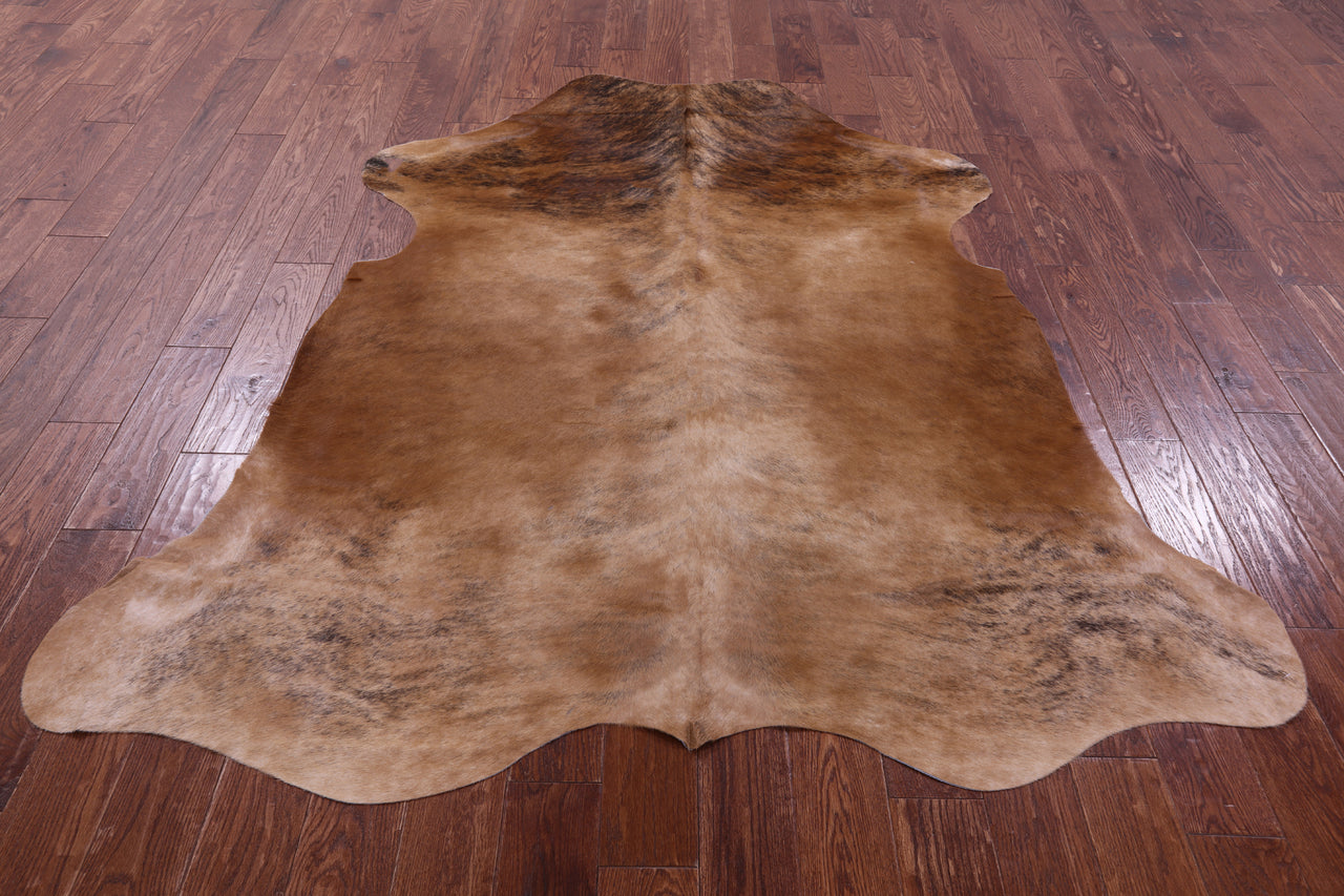 Brown Natural Cowhide Rug - XLarge 7'2"H x 6'1"W