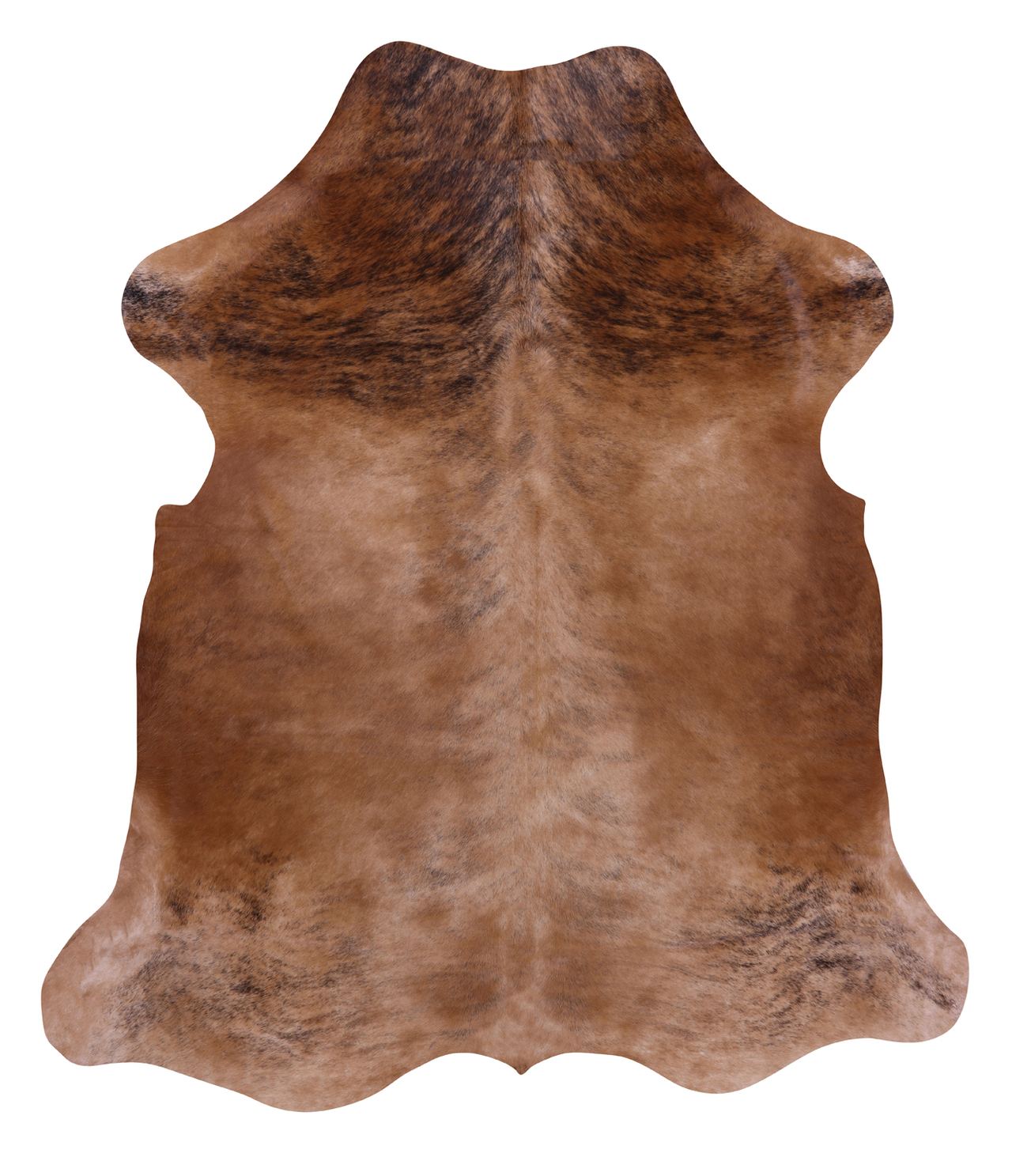 Brown Natural Cowhide Rug - XLarge 7'2"H x 6'1"W