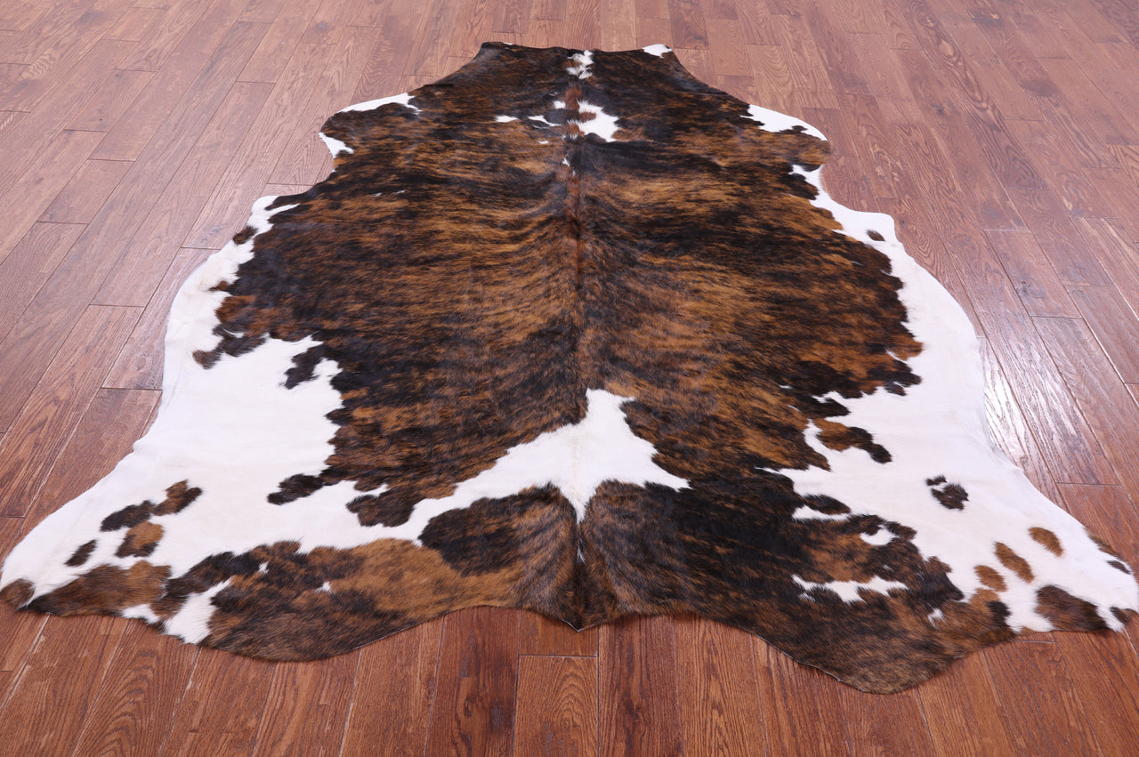 Brindle Natural Cowhide Rug - XLarge 7'6"H x 6'5"W