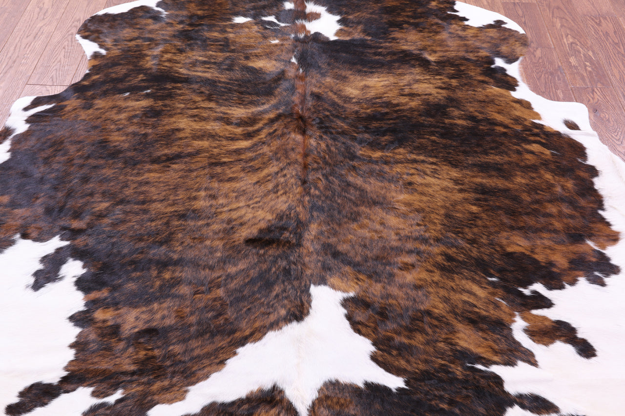 Brindle Natural Cowhide Rug - XLarge 7'6"H x 6'5"W