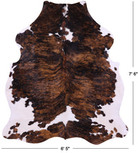 Thumbnail for Brindle Natural Cowhide Rug - XLarge 7'6