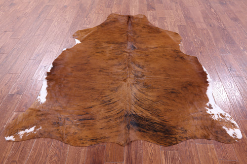 Brindle Natural Cowhide Rug - Large 6'7