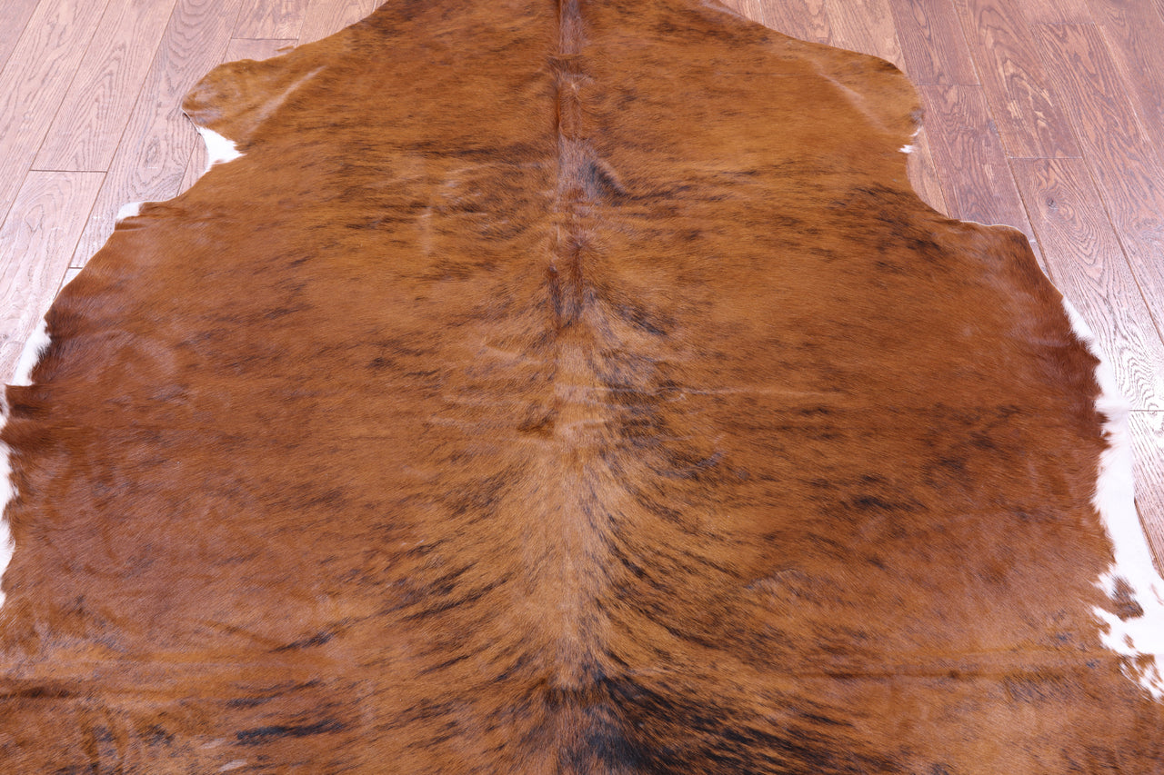 Brown Natural Cowhide Rug - Large 6'7"H x 5'9"W