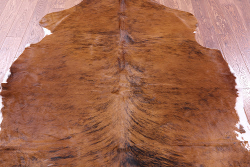 Brindle Natural Cowhide Rug - Large 6'7
