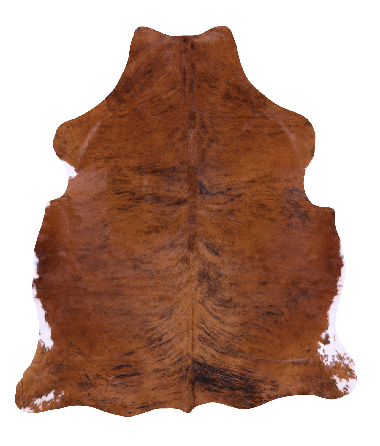 Brown Natural Cowhide Rug - Large 6'7"H x 5'9"W