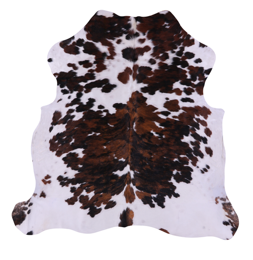 Tricolor Natural Cowhide Rug - Medium 6'1