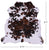 Tricolor Natural Cowhide Rug - Medium 6'1"H x 5'11"W