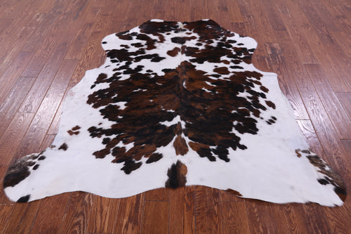 Tricolor Natural Cowhide Rug - Medium 6'1