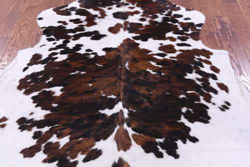 Tricolor Natural Cowhide Rug - Medium 6'1