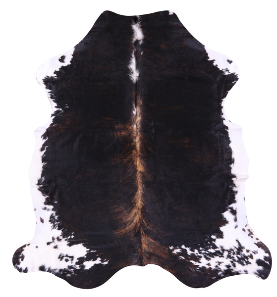 Tricolor Natural Cowhide Rug - Large 6'6"H x 6'0"W