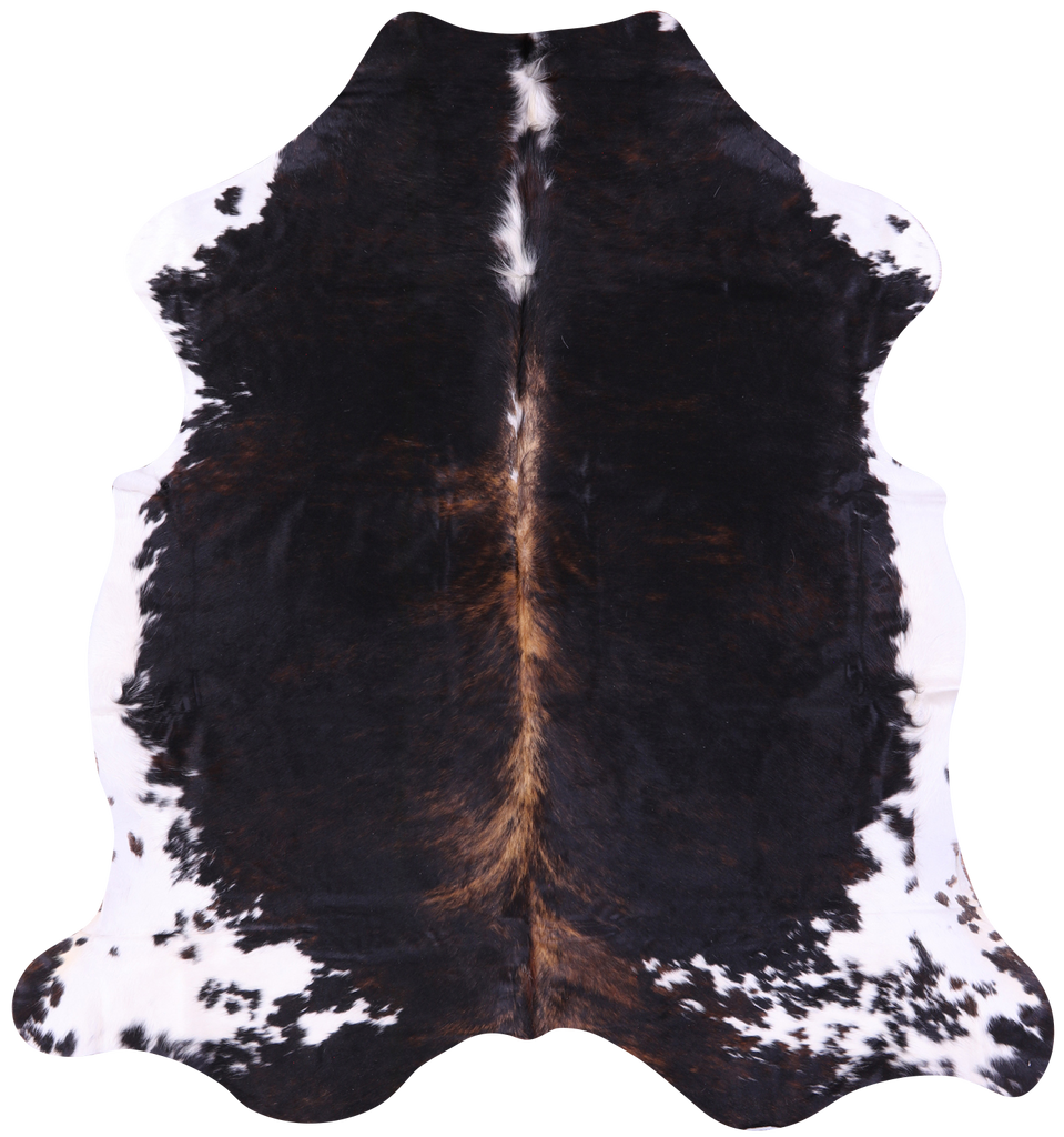 Tricolor Natural Cowhide Rug - Large 6'6"H x 6'0"W
