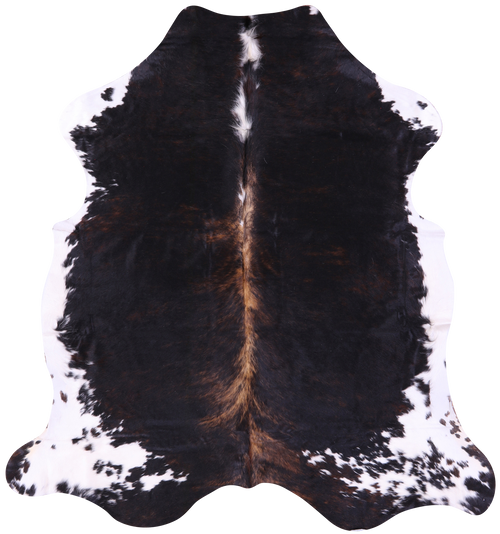 Tricolor Natural Cowhide Rug - Large 6'6