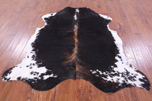 Tricolor Natural Cowhide Rug - Large 6'6
