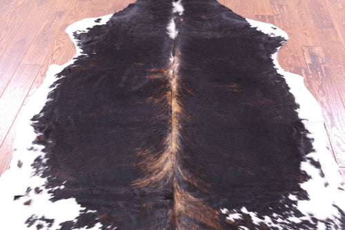 Tricolor Natural Cowhide Rug - Large 6'6
