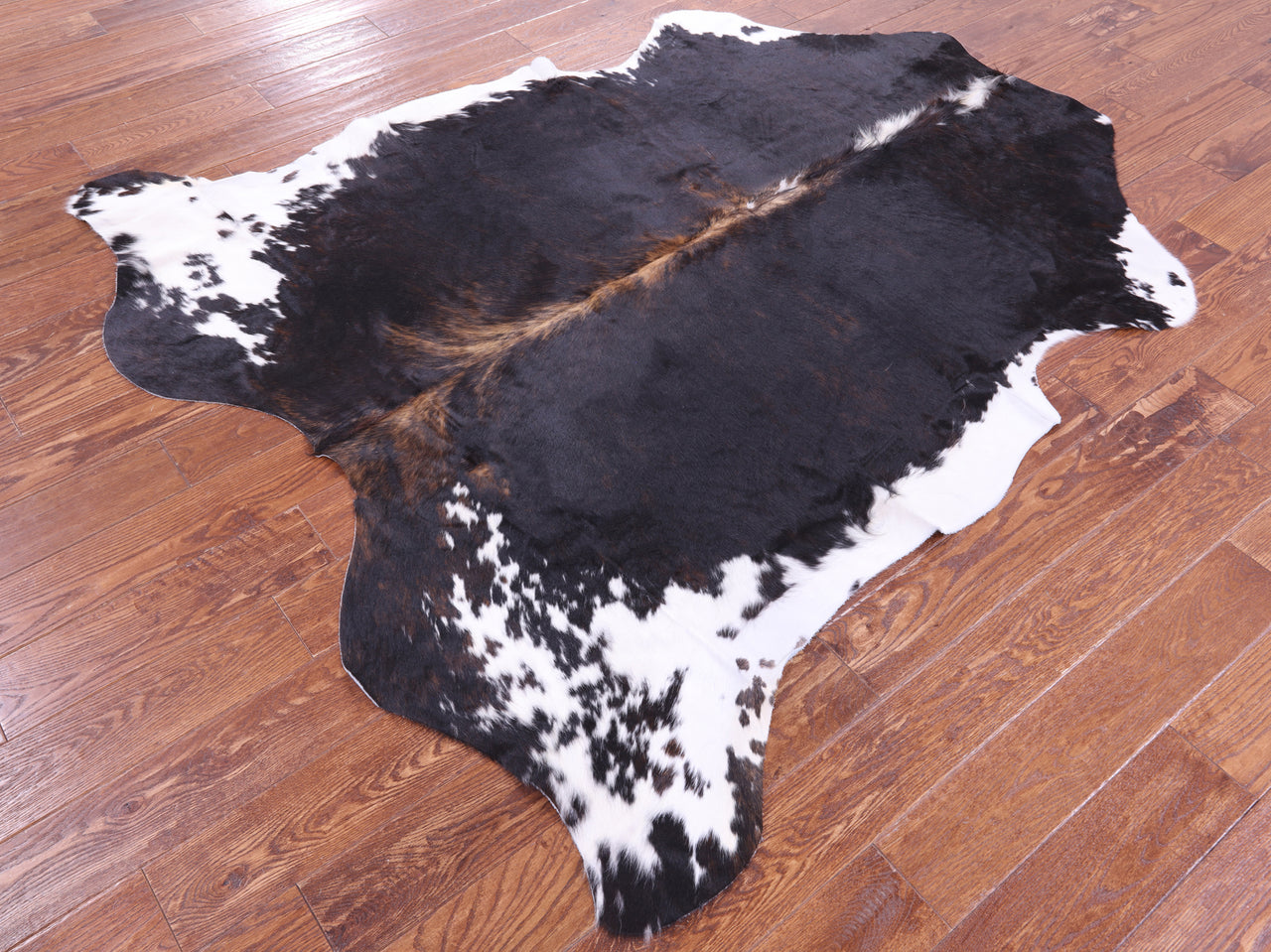 Tricolor Natural Cowhide Rug - Large 6'6"H x 6'0"W